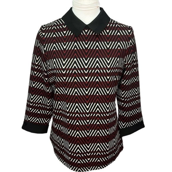 Smashed Lemon V Design Blouse - Picture 1 of 6